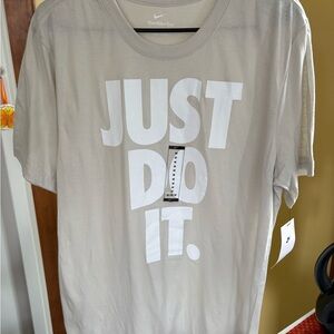 Nike Men's Light Tan Just Do It Tee
